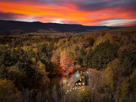 Scandi A-Frame w/Hot Tub & Sauna