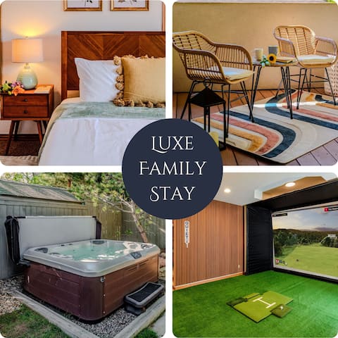 Luxury 5BD Retreat, Hot Tub, Pet+Kid Friendly!