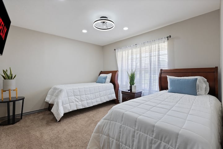 Dva odvojena kreveta i ugodna atmosfera