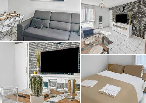 Modern apartment with Wi-Fi and Balcony