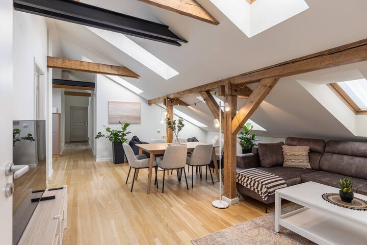 Cozy & Spacious Attic Apartment in Old Town