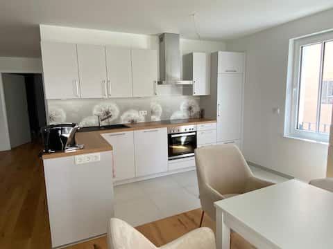 Newly built oasis on the edge of the vineyard