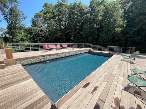 La Calade-6ch/3sdb - Between Beach and Pic-Saint-Loup