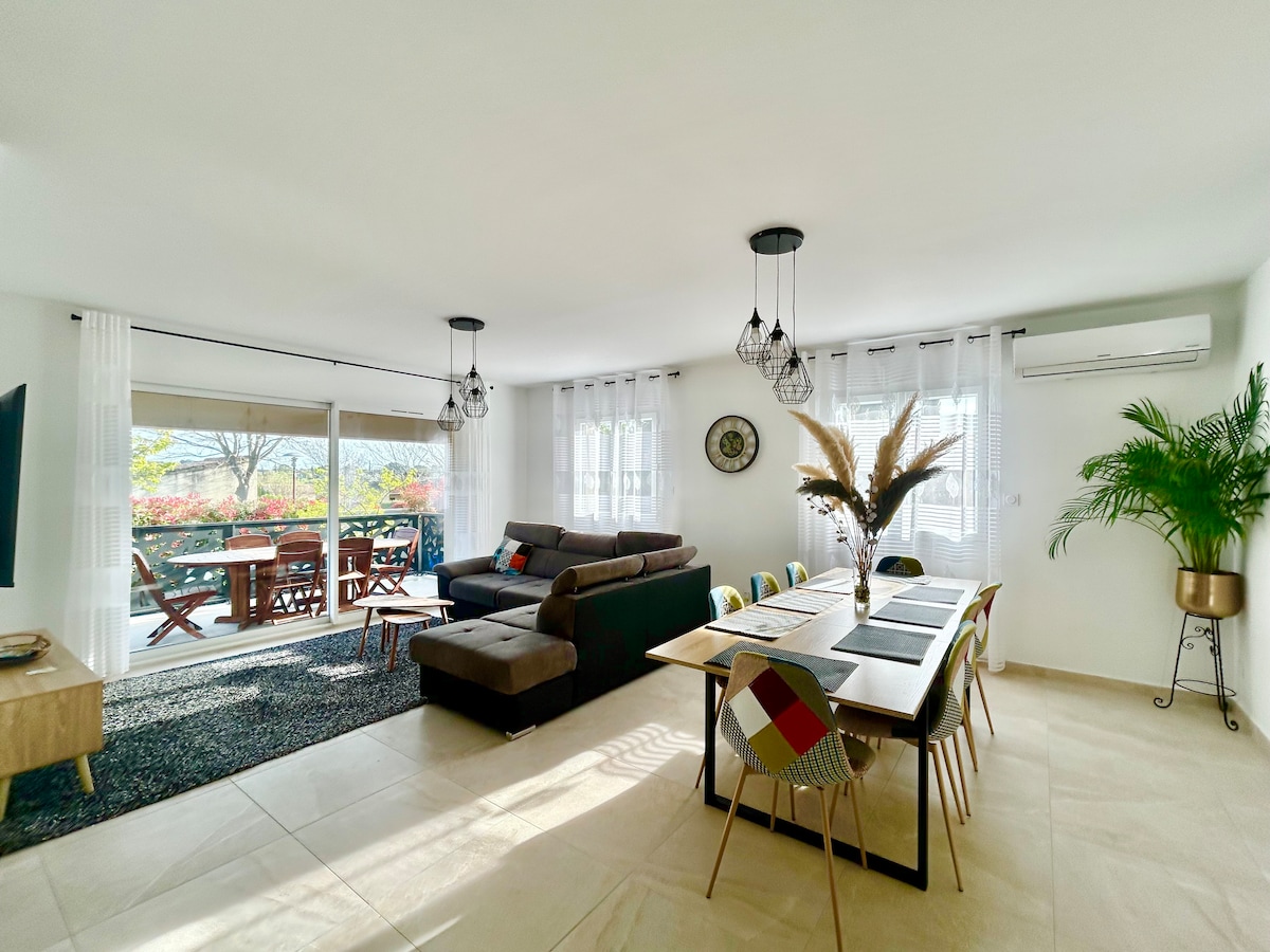 Airbnb performant: Ventoux Escape: Air-conditioned family villa à Carpentras