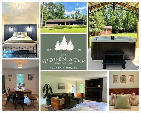 Wooded Retreat on 1 Acre | 4BR w/ Hot Tub+Fire Pit