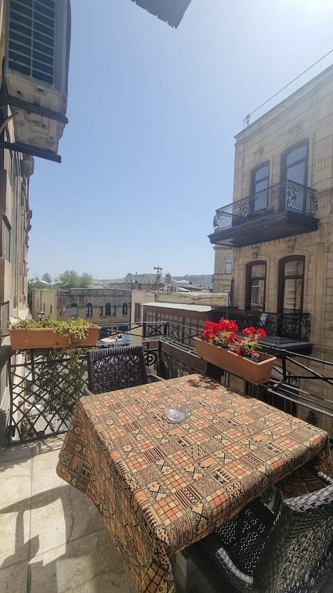 Family apartment with balcony