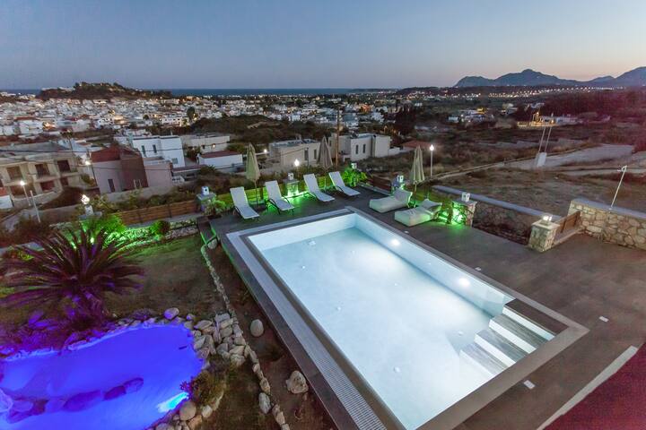 Afandou Bliss Villa with private pool and view