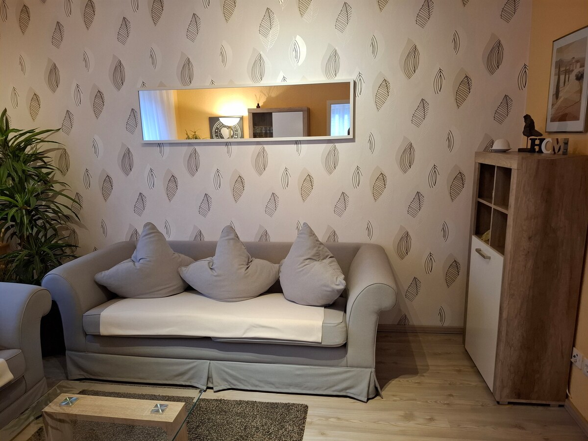 Successful Airbnb property: Living by the pond in Bensheim