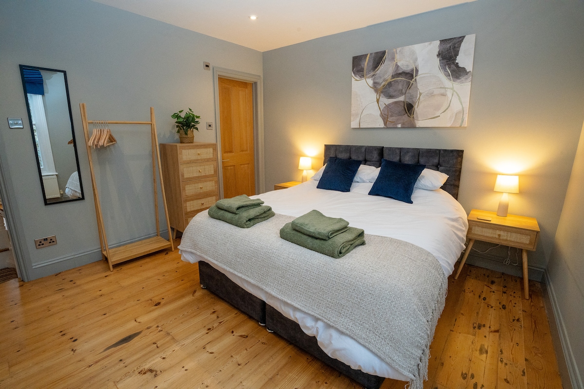 Kingsize bedden kunnen op aanvraag worden ingericht als twee eenpersoonsbedden 