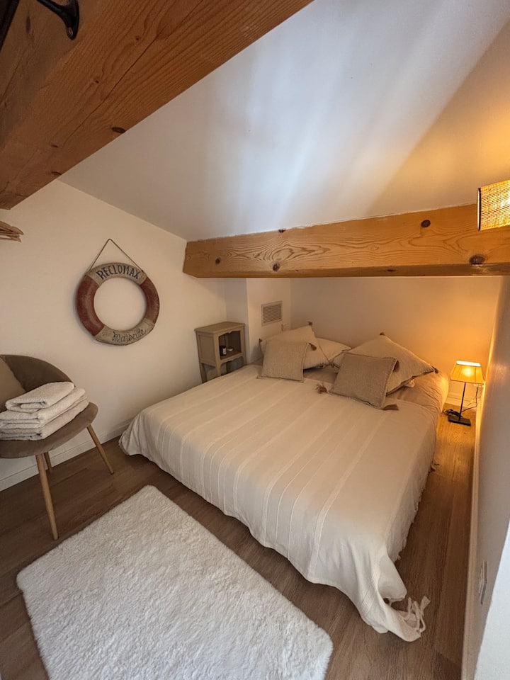Habitación "cabaña" con cama doble de 160 cm