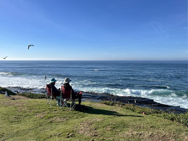 Panoramic Ocean Views, 1 Block from The Beach!