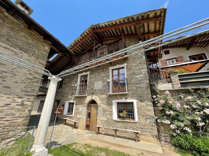 Grande Maison Avec Vue Sur Les Montagnes à Rore - Sampeyre