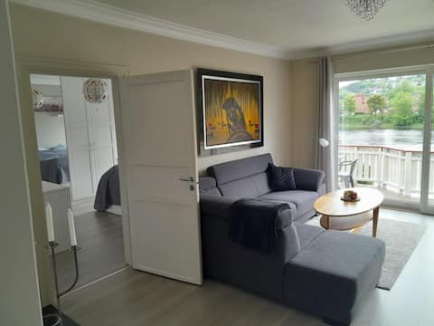 Top performing Airbnb: Central and rural apartment by Nidelva. in Trondheim
