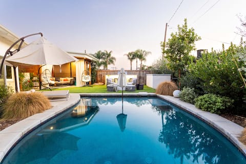 Modern LA Oasis/Pool/Firepit/King/Soakingtub