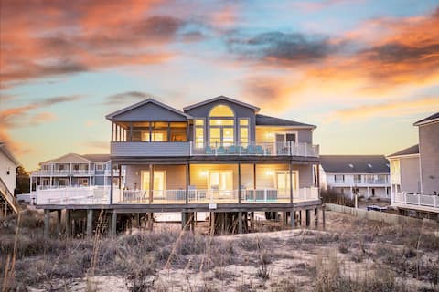 Oceanfront | 7BR | Pool | Hot Tub | Sleeps 20