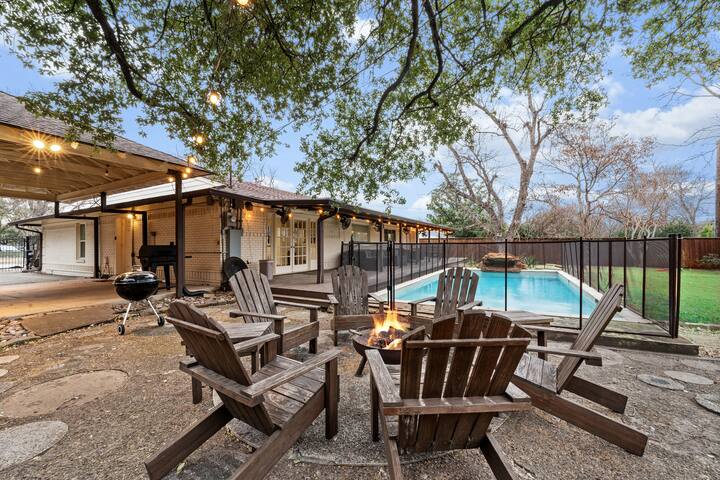 Preston Hollow 4BR Luxe Retreat | Pool + Firepit gallery image 2