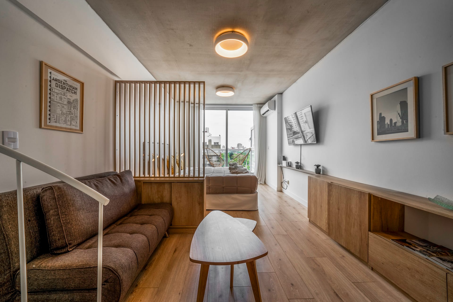 Studio com terraço privativo e churrasqueira em Palermo