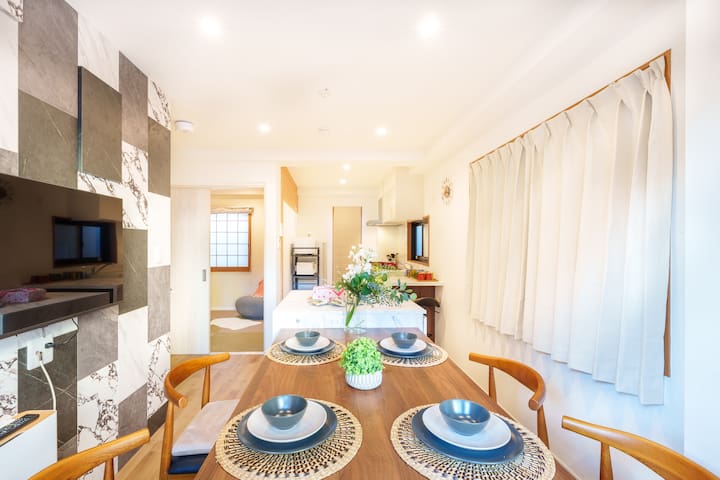 【MH野方】最大限のプライベート空間！4寝室・一棟貸切！野方駅前・Macそば・新宿直通圏内・乾燥機付