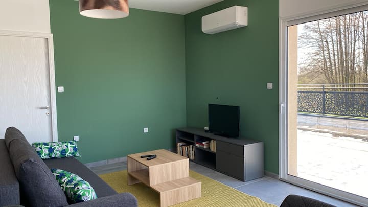 Logement 90 M² Terrasse 50 M² Proche 1000 éTangs - Lure