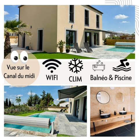 The Canal House - 9 people - Capestang