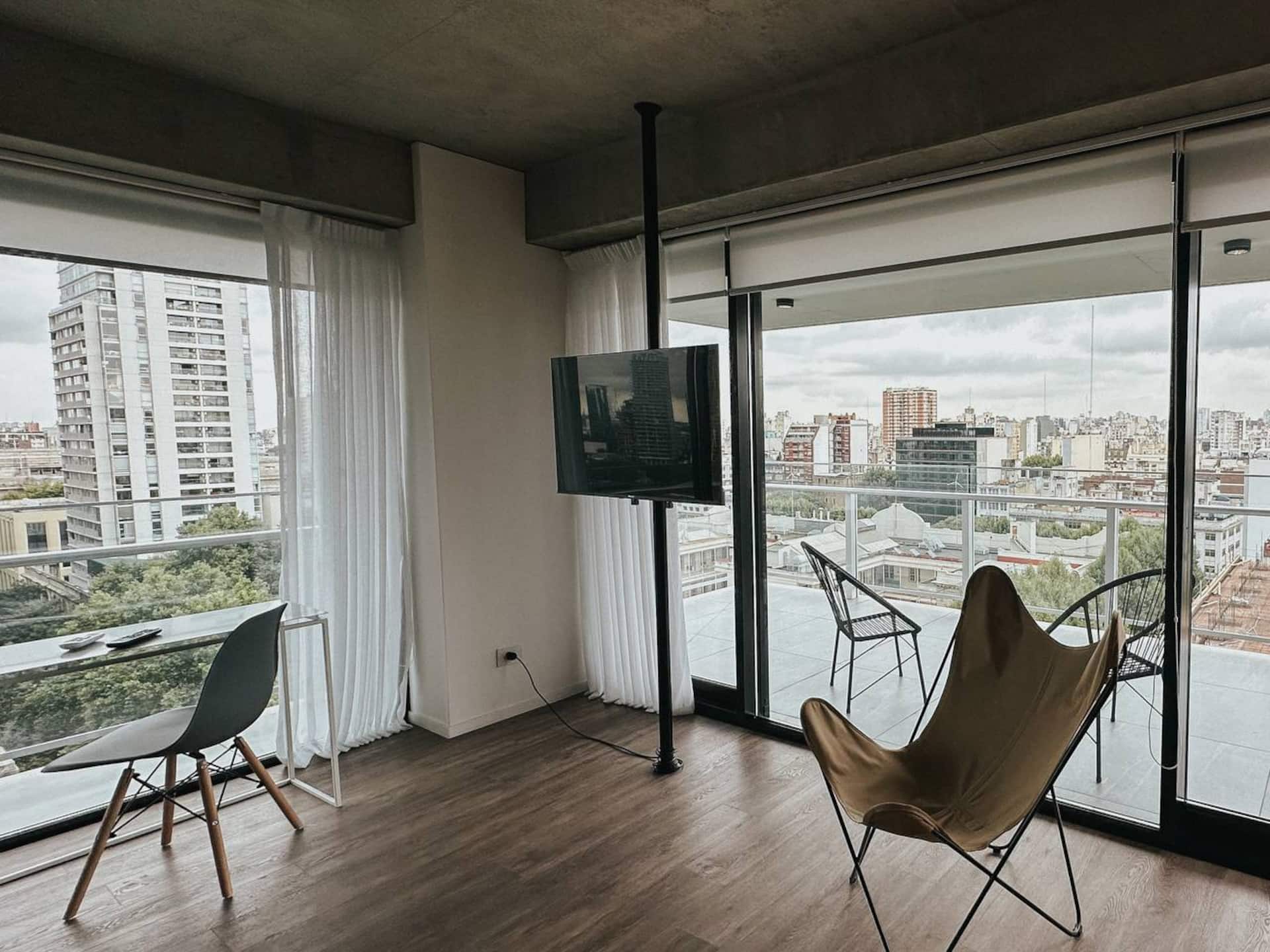Квартира с 2 спальнями и видом на реку в Puerto Madero