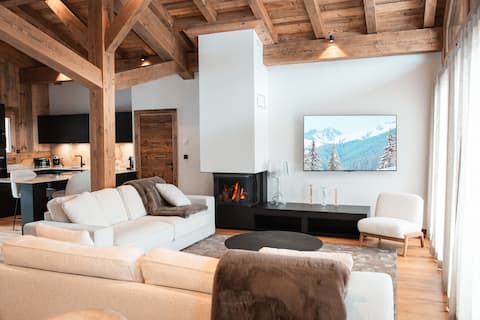 Top performing Airbnb: SUN chalet near the city center, swimming pool in Megève