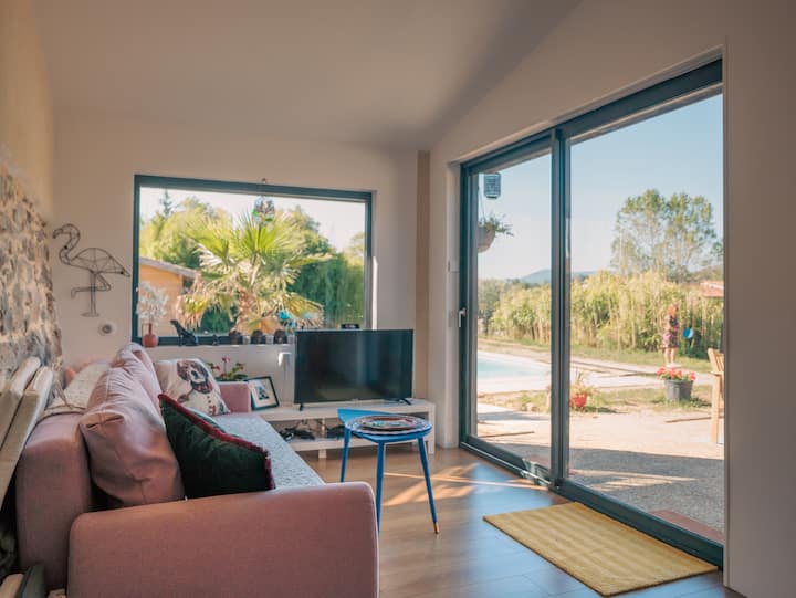 Cocon Cosy Grande Piscine Et Jardin Annonay - Safari de Peaugres