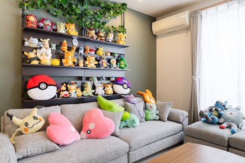 Monnaka Pocket Town/ぬいぐるみの宿/歴史ある神社近く/駅徒歩5分/100㎡