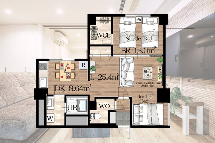 【NC SQUARE】6min to Shinjuku Sta.!Cozy&Spacious#202 gallery image 5