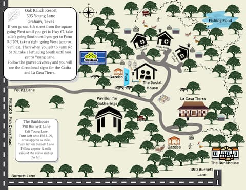 Oak Ranch Resort - Sleeps 40