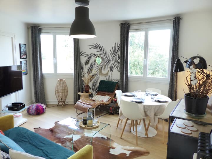 Procé - Apt Lumineux Et Cosy, Vue Sur Le Parc - Nantes