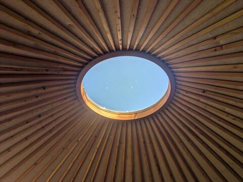 Top Airbnb: Luxurious yurt with fireplace, sauna & star dome in Mecklenburgische Seenplatte District