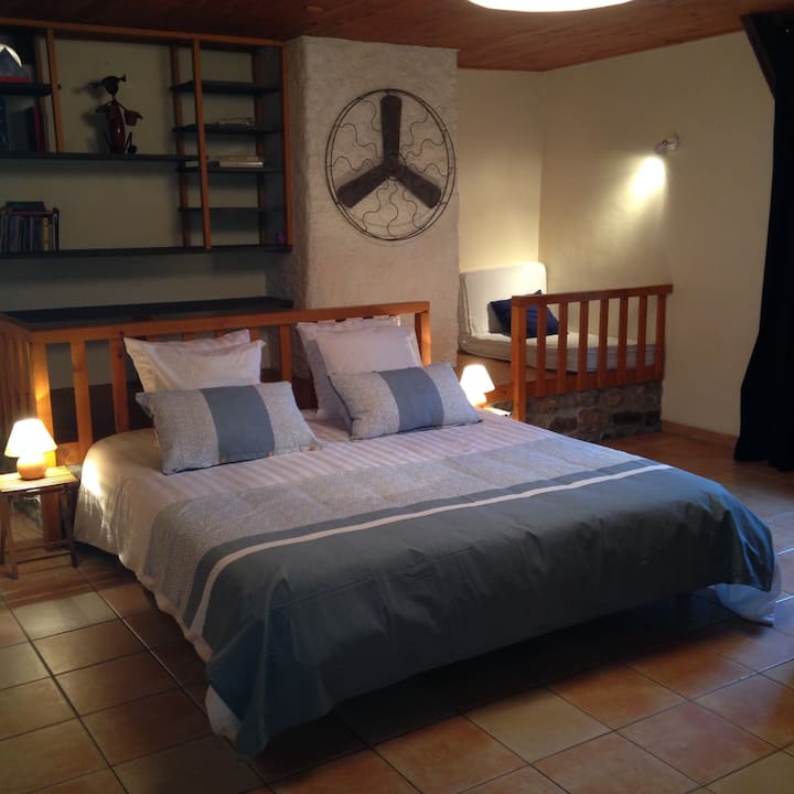 Táto veľká izba s rozlohou 25 m ² môže mať niekoľko konfigurácií. Napríklad manželská posteľ Queen a 2 poschodové postele pre pár s 2 deťmi. Veľmi často to bude 5 (pozri 6!) samostatných lôžok, kde sú mladí ľudia (bratranci, priatelia) spolu.