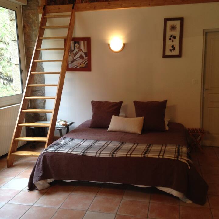 Táto izba je skôr garsónka. Má výhľad na veľkú vonkajšiu terasu. Ak sa chcete dostať do spálne 3, musíte prejsť týmto priestorom.