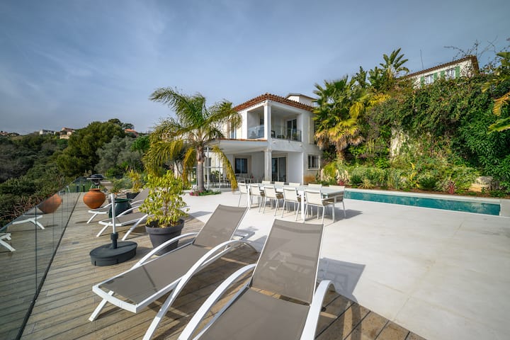 Vue Mer & Piscine - Luxe & Confort - Villa Moderne - Nice