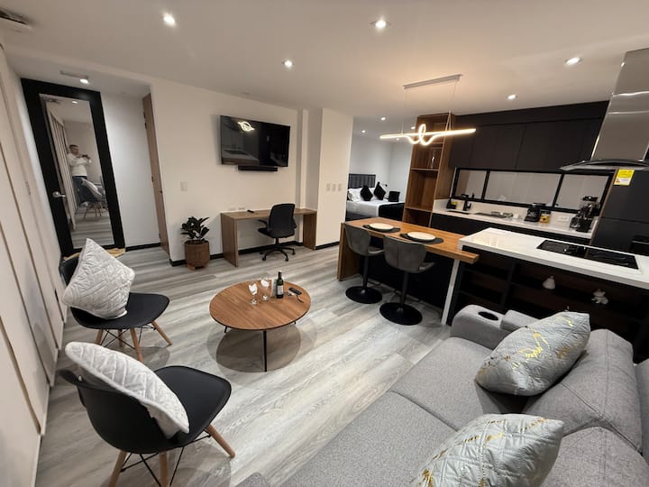 Nuevo Y Moderno Penthouse Con Jacuzzi Privado - 波哥大
