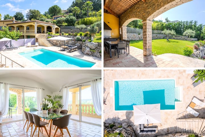 Villa Biot- Vue Imprenable Et Un Cadre Enchanteur - Juan-les-Pins