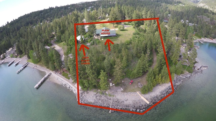 Woods Bay Lake Property with 2 homes Bigfork, MT