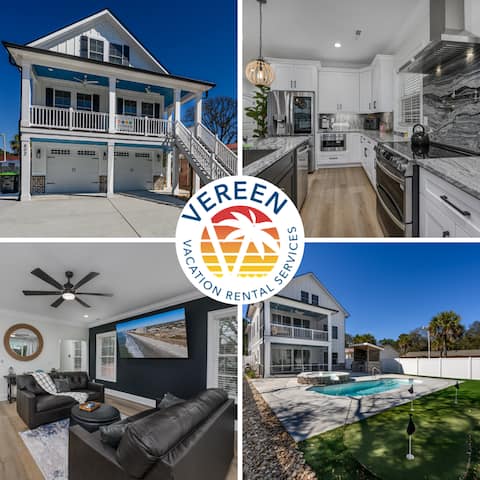 Luxury 5BD Home-Pool/Hot tub-Walk 2 Beach