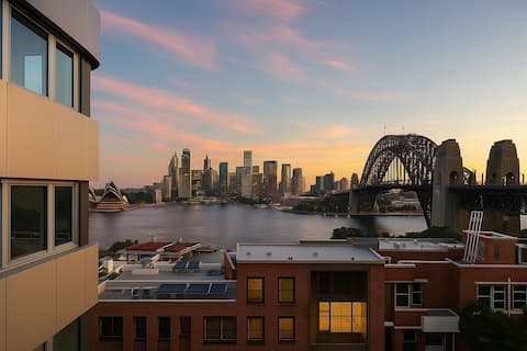 Deluxe Harbour Bridge View+ Free Parking Sleeps 5