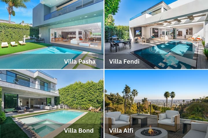 Our Top-Rated Mansions & Villas: All within a 3-10 minute distance of each other.