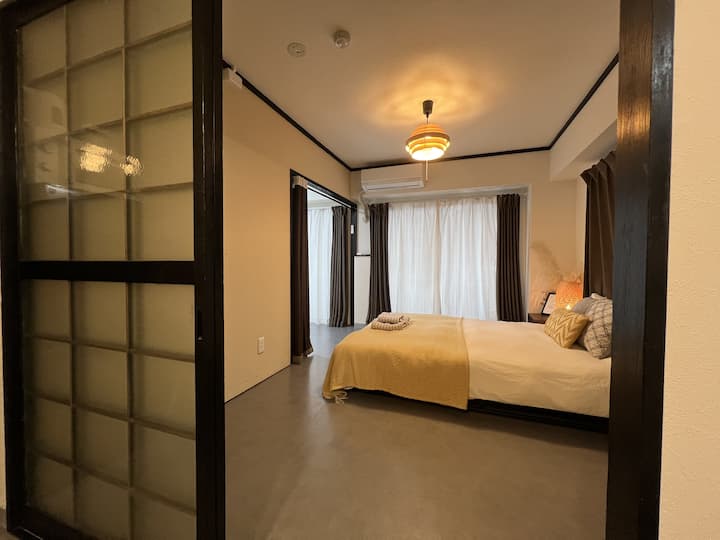 Higashi-Shin 301] 2 bedrooms/5 people/microwave/washing