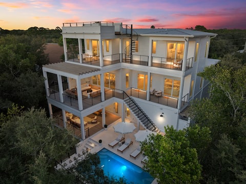 GULF VIEWS! Pool, LSV, 2 Kitchens! Sleeps 20! PETS