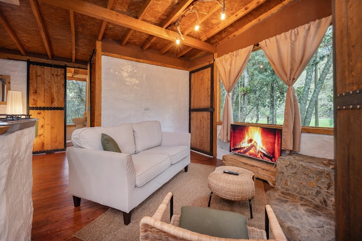Retiro Calido Cabaña Madera, Escape Natural Pareja - Guarne
