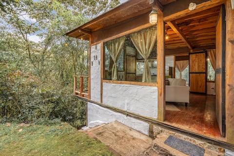 Escape to a Wooden Cabin | Fireplace & Nature