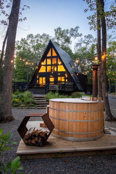 Luxury Catskills A-Frame Cabin | Hot Tub & Sauna