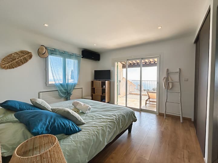 Dhoma e gjumit 3 dhe tarraca Tropézienne