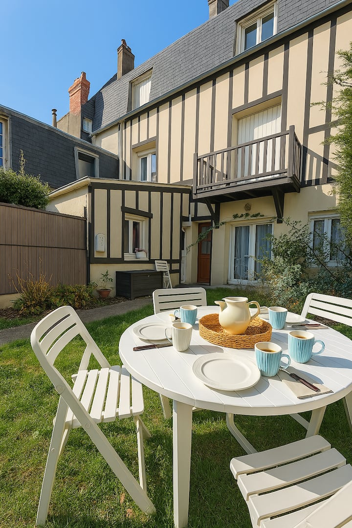 L'acacia,f2 Jardin, Plage à 400, Classé 2 éToiles - Houlgate