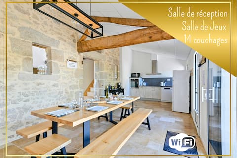 Gîte de La Tiboire - Reception and Games Room