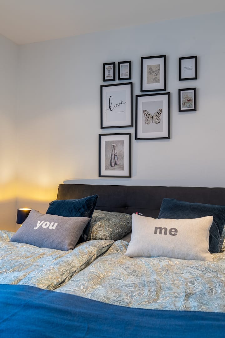 zweites Schlafzimmer mit Kingsizebed